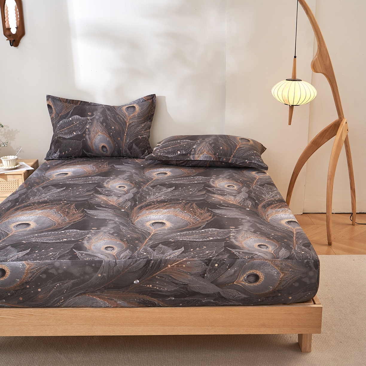 91家纺网 家纺一手货源 找家纺 馨乐家纺 2026新款亲肤舒适印花单床笠 云听若舞