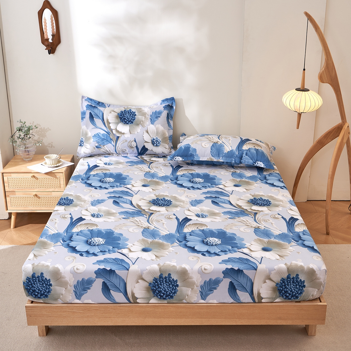 馨乐家纺 2026新款亲肤舒适印花单床笠 沐光