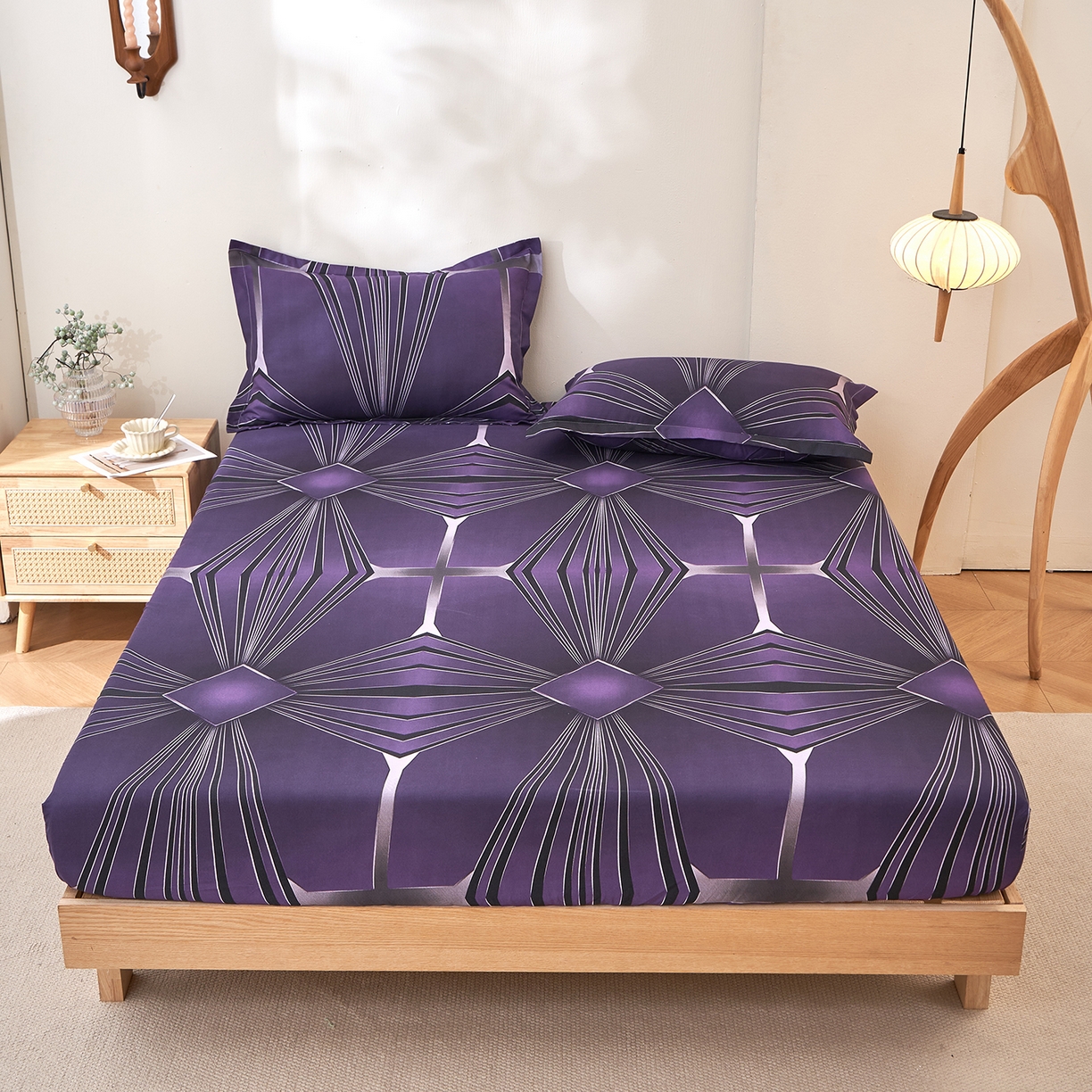 馨乐家纺 2026新款亲肤舒适印花单床笠 芷妍