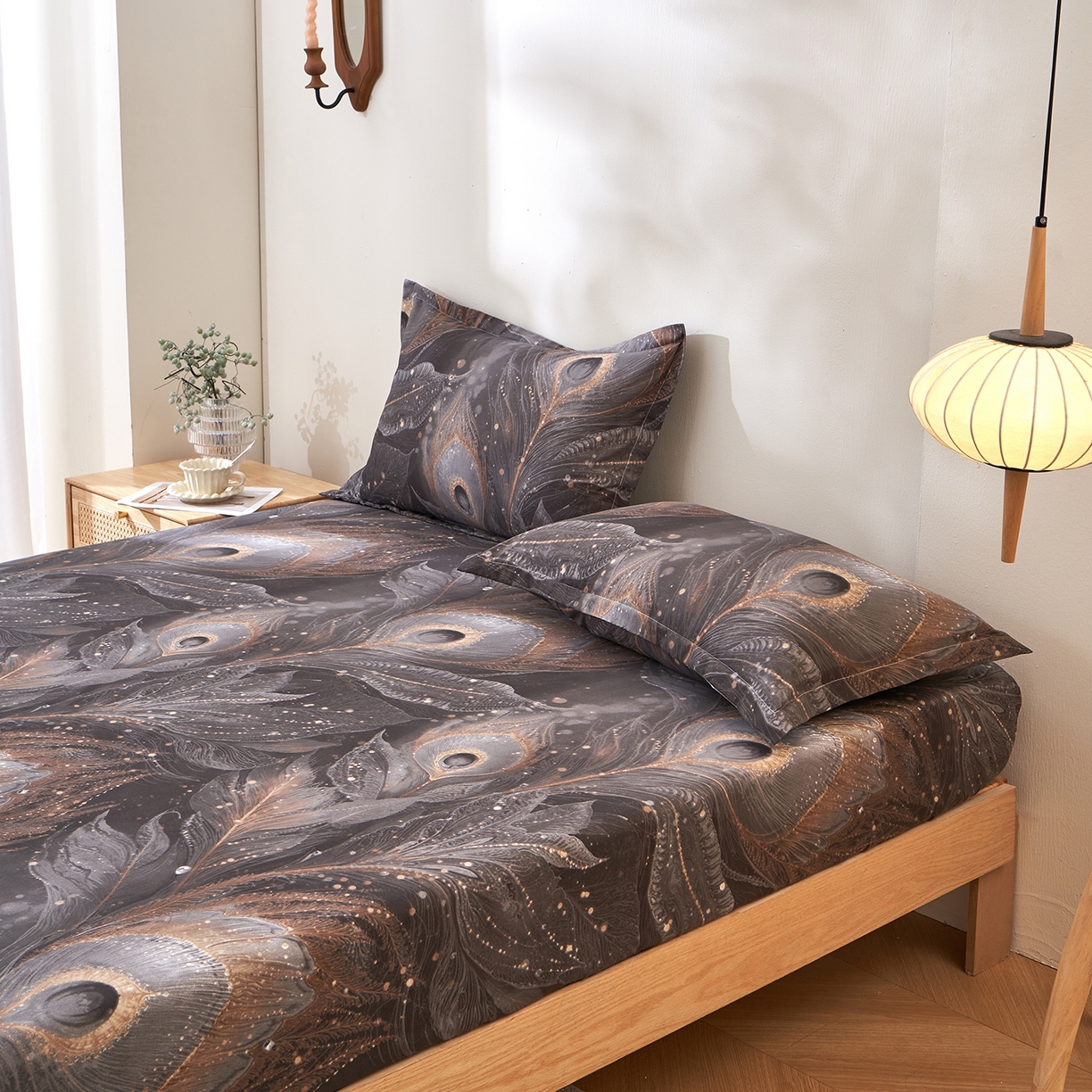 91家纺网 家纺一手货源 找家纺 馨乐家纺 2026新款亲肤舒适印花单床笠 云听若舞