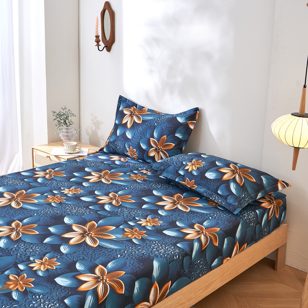 91家纺网 家纺一手货源 找家纺 馨乐家纺 2026新款亲肤舒适印花单床笠 圆梦