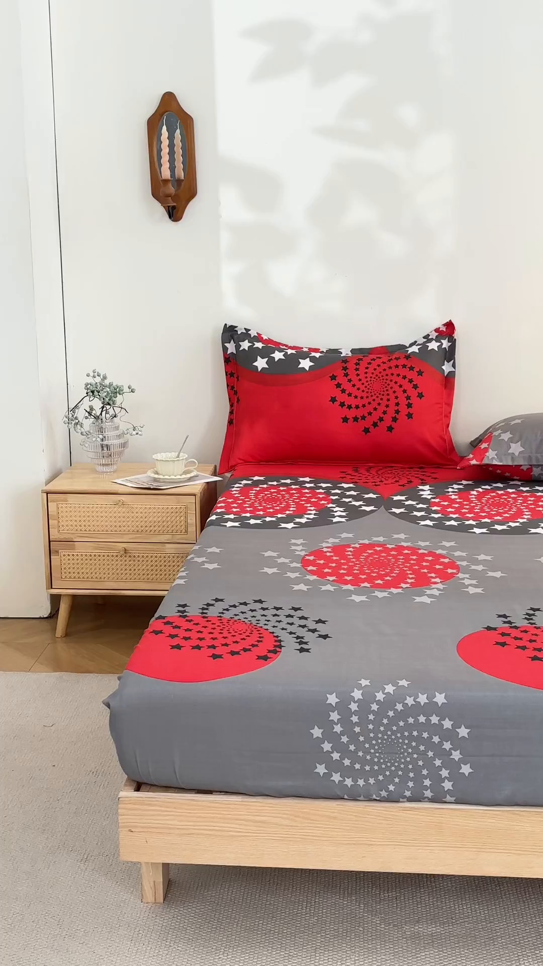 91家纺网 家纺一手货源 找家纺 馨乐家纺 2026新款亲肤舒适印花单床笠 抒情