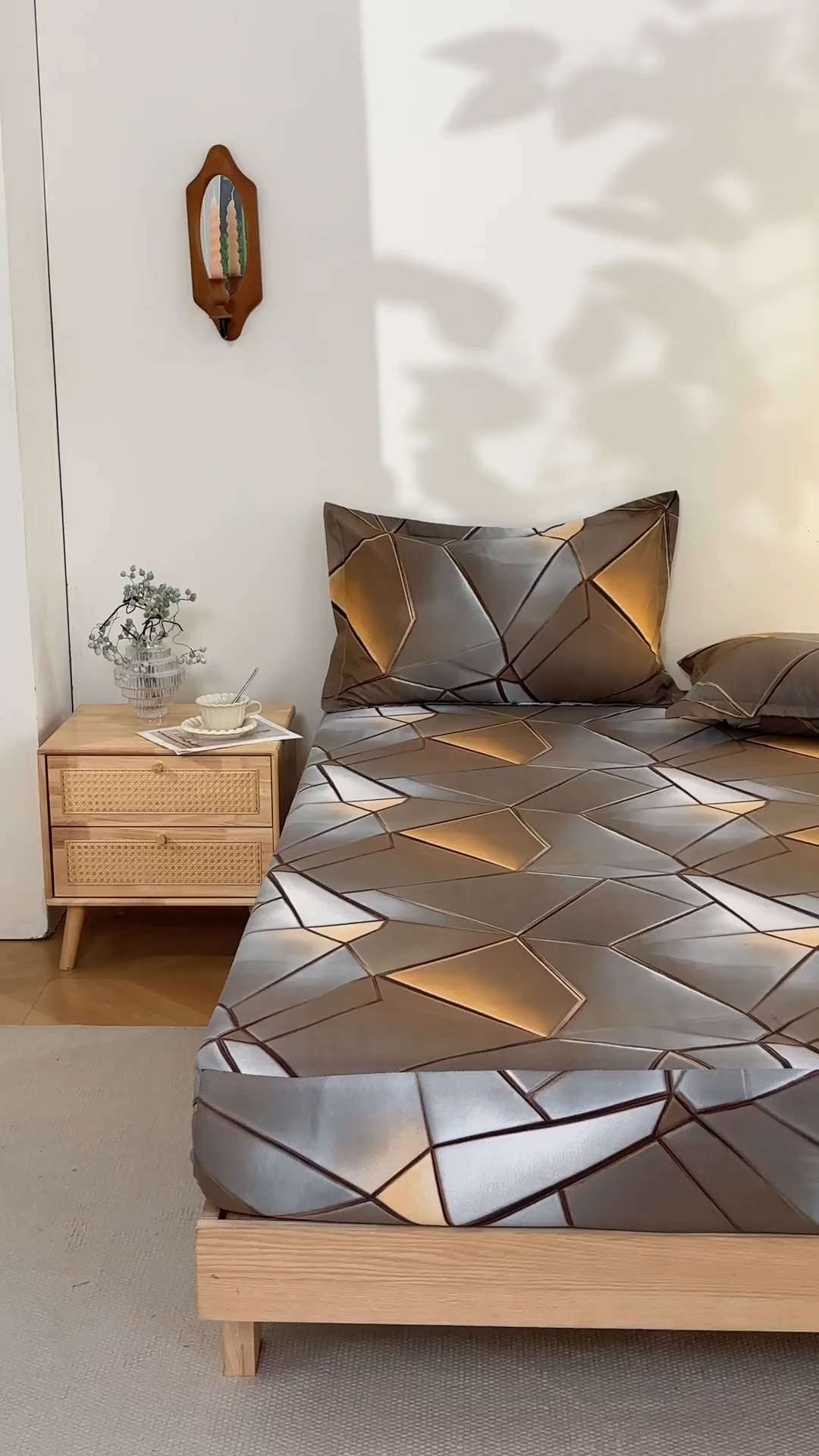 91家纺网 家纺一手货源 找家纺 馨乐家纺 2026新款亲肤舒适印花单床笠 贝诺