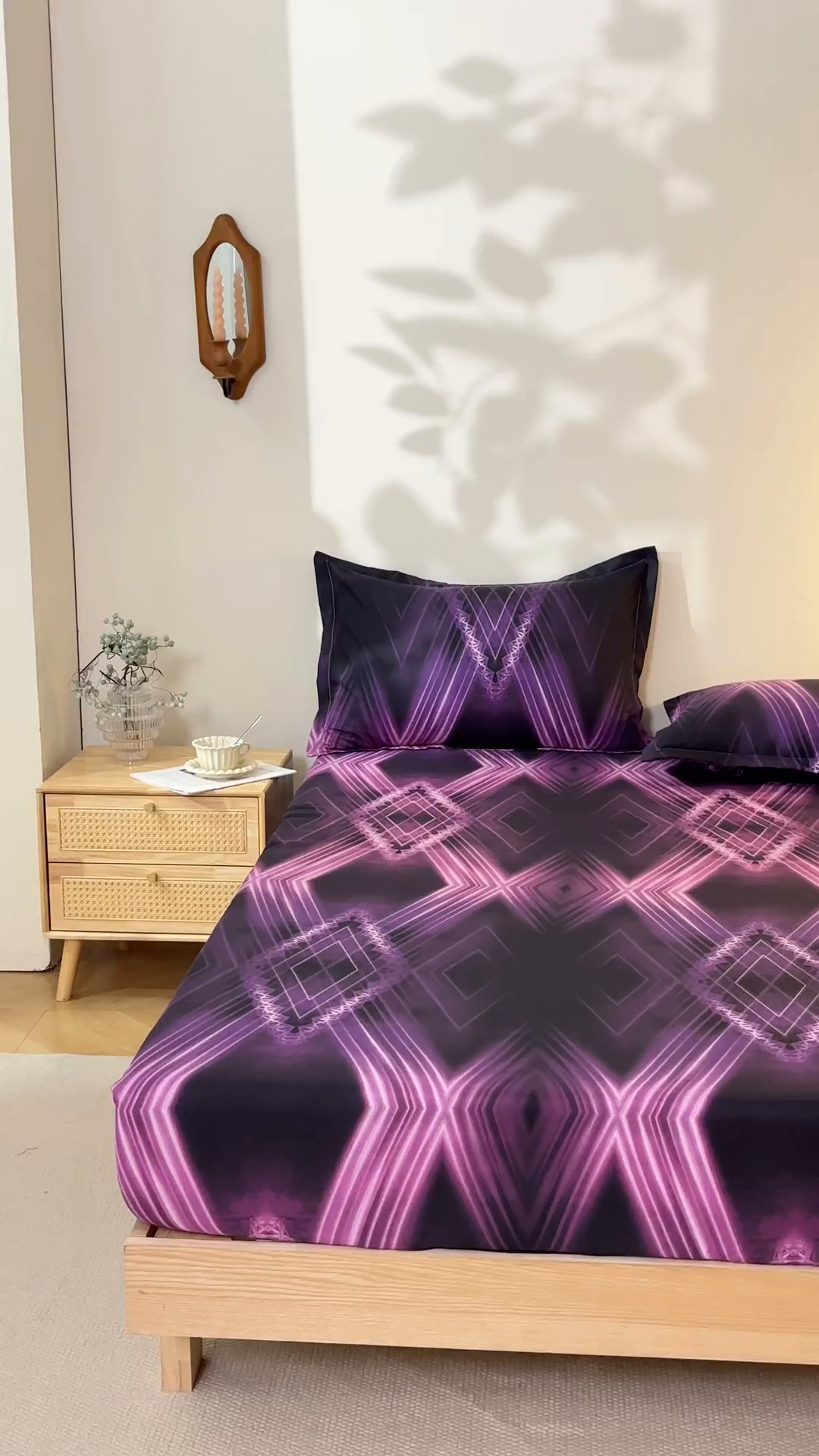 91家纺网 家纺一手货源 找家纺 馨乐家纺 2026新款亲肤舒适印花单床笠 洛莉