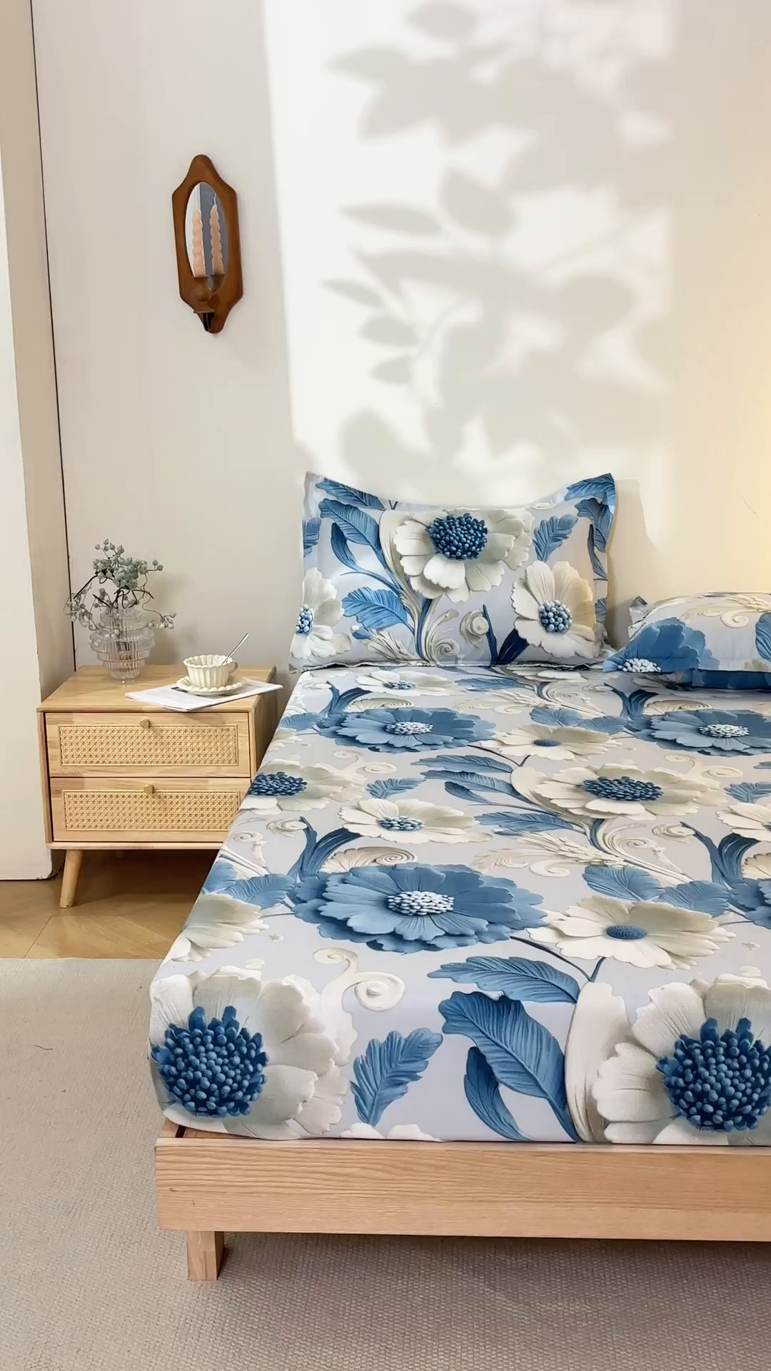 91家纺网 家纺一手货源 找家纺 馨乐家纺 2026新款亲肤舒适印花单床笠 沐光