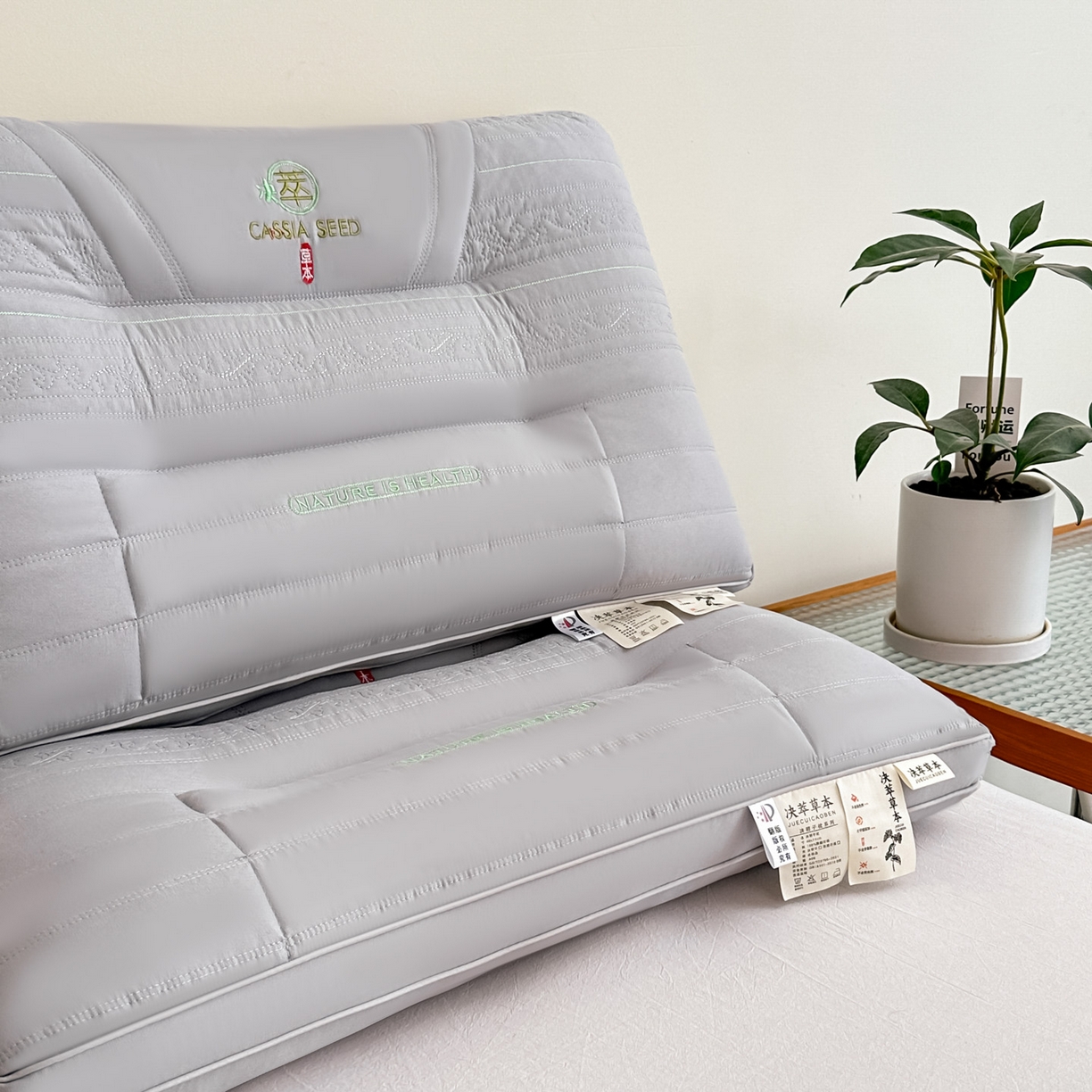 91家纺网 家纺一手货源 找家纺 浩宇家纺 2026新款枕芯枕头颈椎疼痛专用护颈椎枕头牵引拉伸不塌陷助眠家用6313 灰色