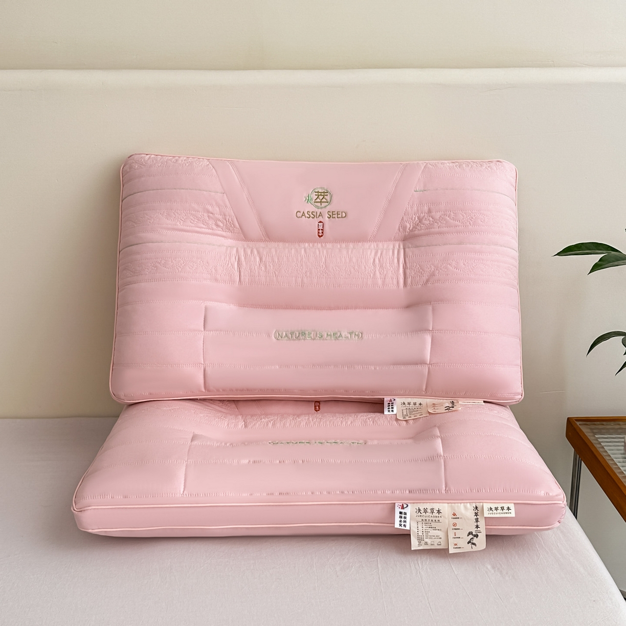 91家纺网 家纺一手货源 找家纺 浩宇家纺 2026新款枕芯枕头颈椎疼痛专用护颈椎枕头牵引拉伸不塌陷助眠家用6313 粉色