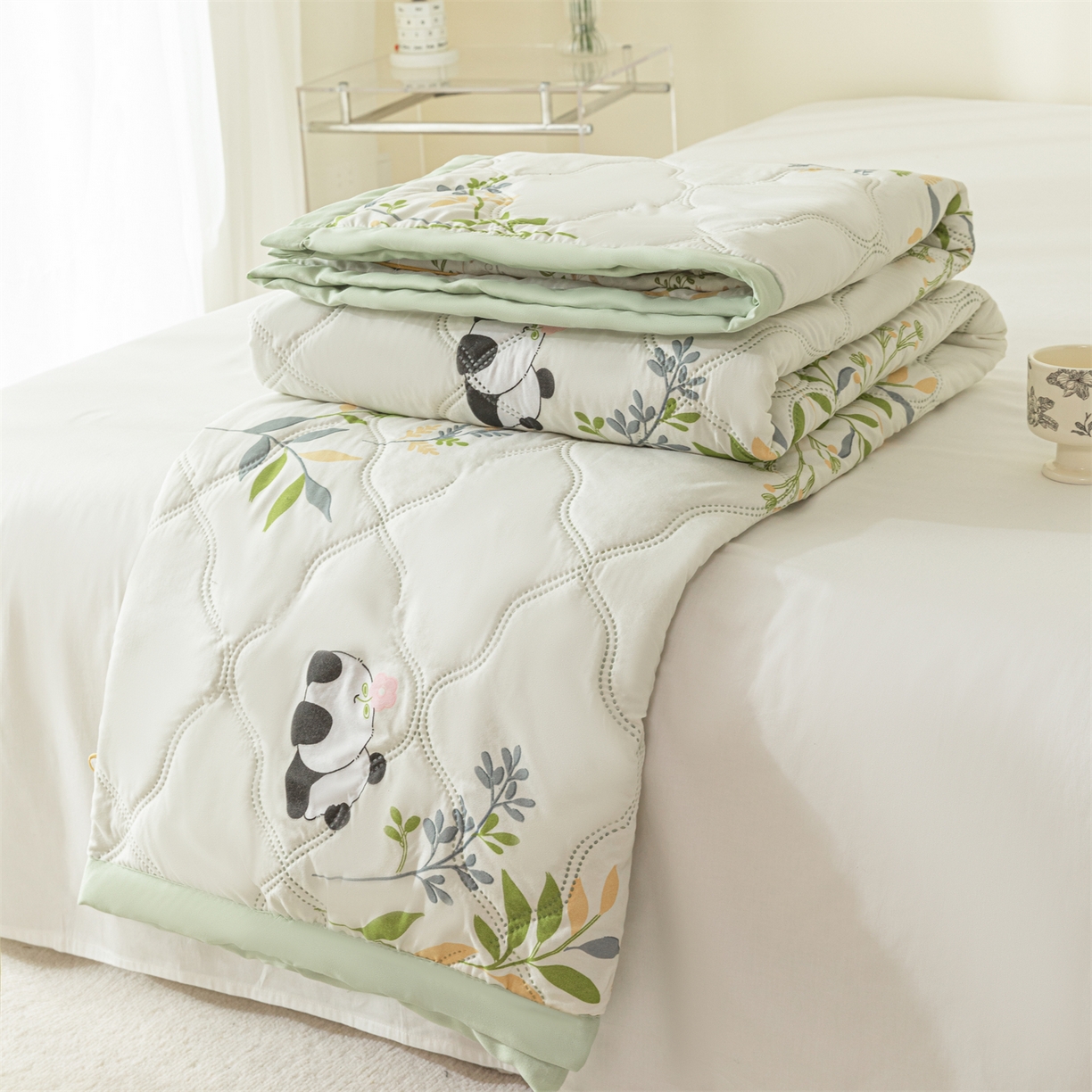 91家纺网 家纺一手货源 找家纺 梵心家纺 2026新款磨毛印花水洗棉夏被夏凉被空调被TEMU跨境爆款被子 春意