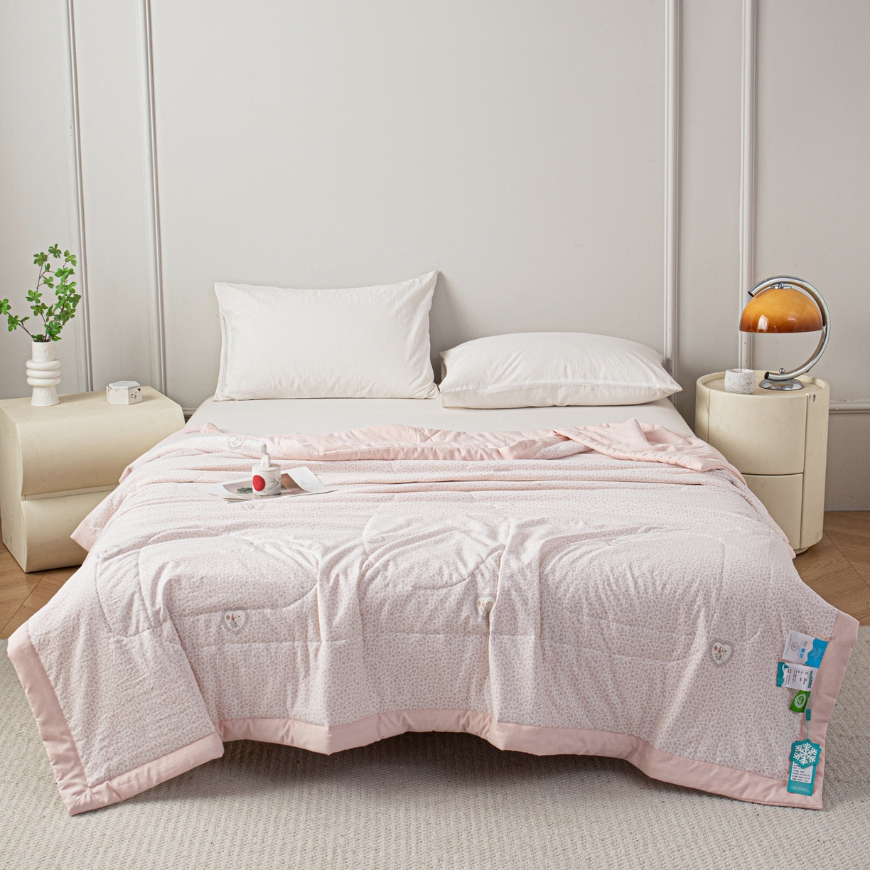 91家纺网 家纺一手货源 找家纺 亿莱鑫 2026新款时尚优棉夏被夏凉被空调被 花漾星辰