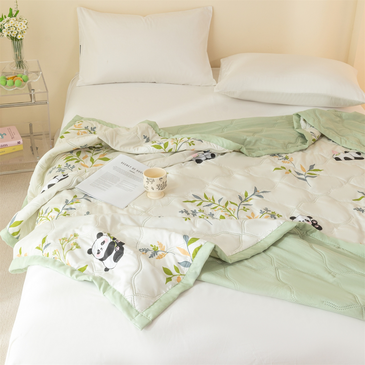 91家纺网 家纺一手货源 找家纺 梵心家纺 2026新款磨毛印花水洗棉夏被夏凉被空调被TEMU跨境爆款被子 春意