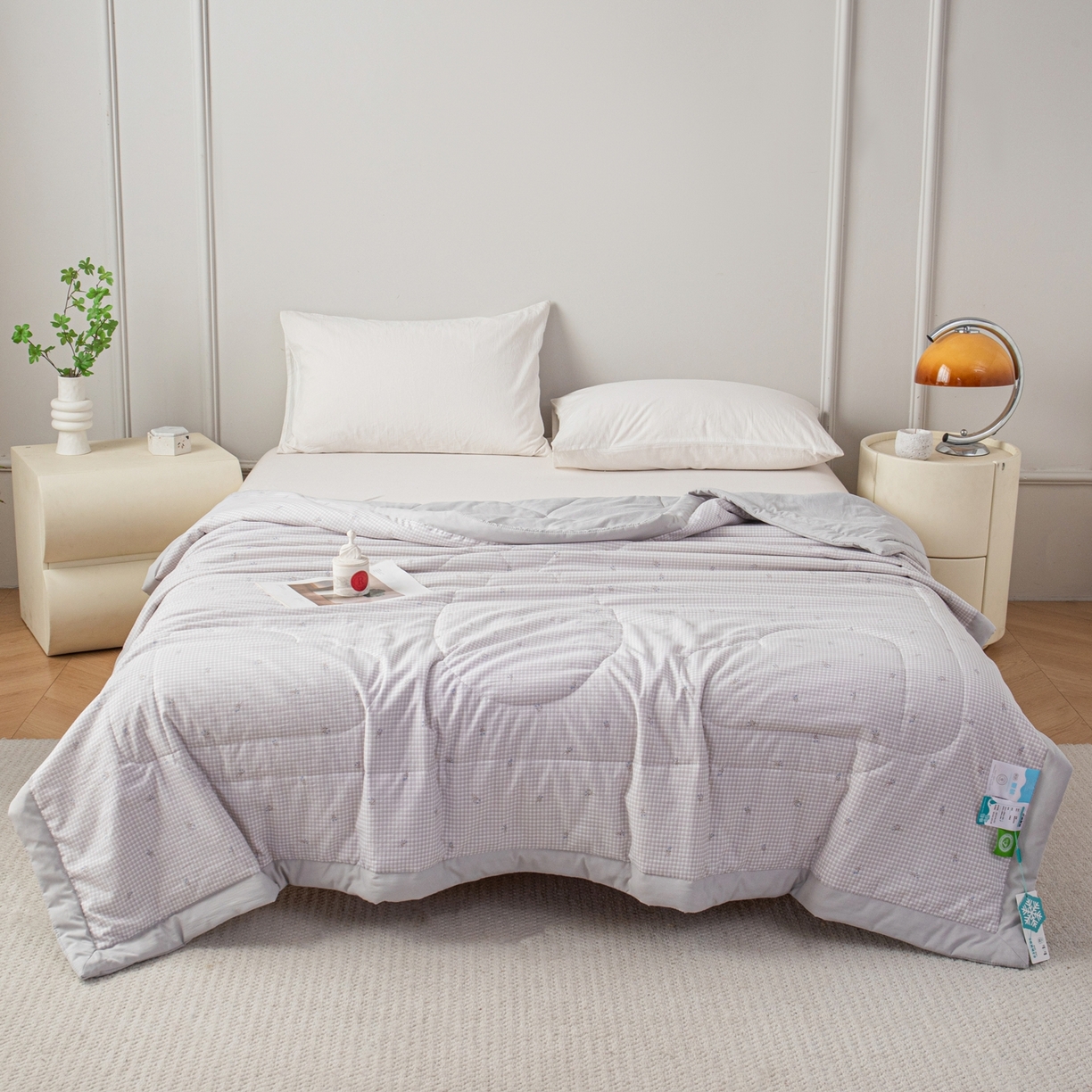 91家纺网 家纺一手货源 找家纺 亿莱鑫 2026新款时尚优棉夏被夏凉被空调被 落落繁花