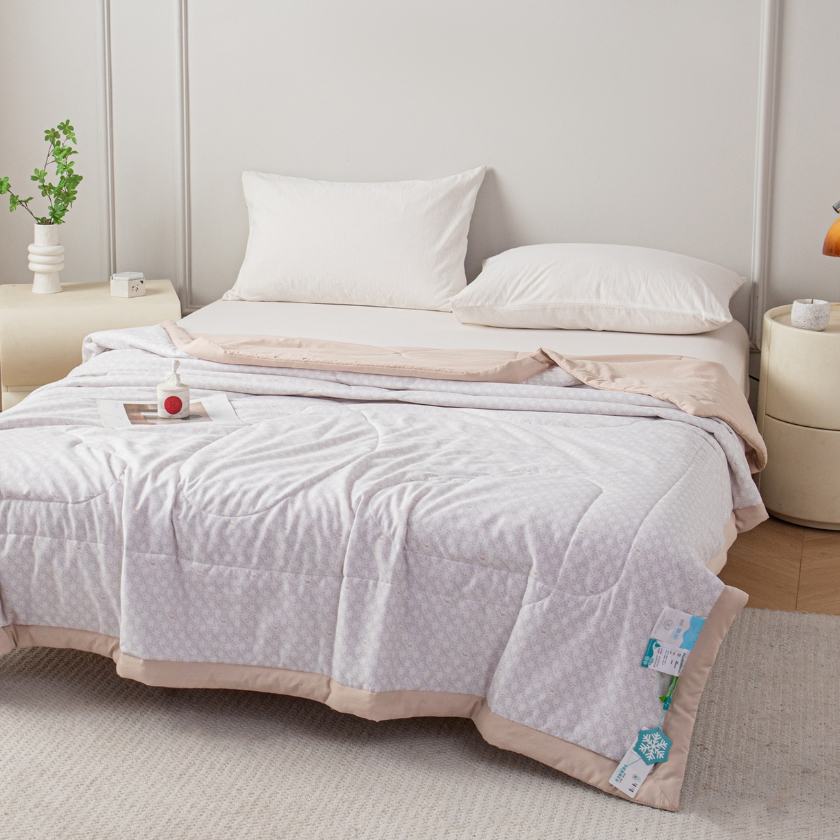 91家纺网 家纺一手货源 找家纺 亿莱鑫 2026新款时尚优棉夏被夏凉被空调被 清风絮语