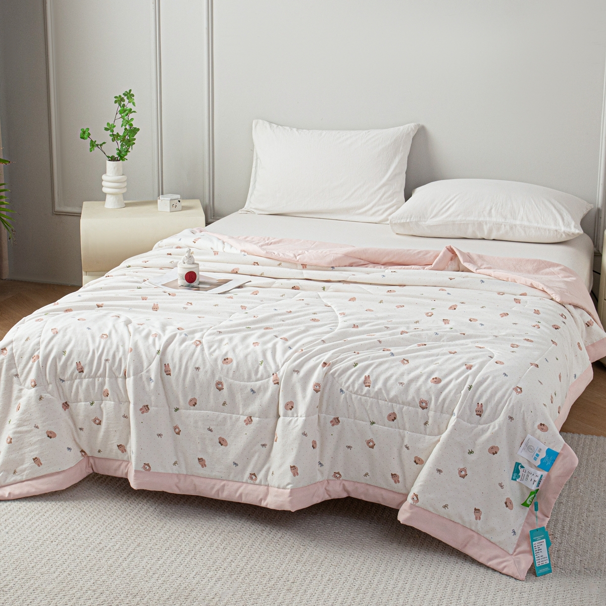 91家纺网 家纺一手货源 找家纺 亿莱鑫 2026新款时尚优棉夏被夏凉被空调被 童话世界