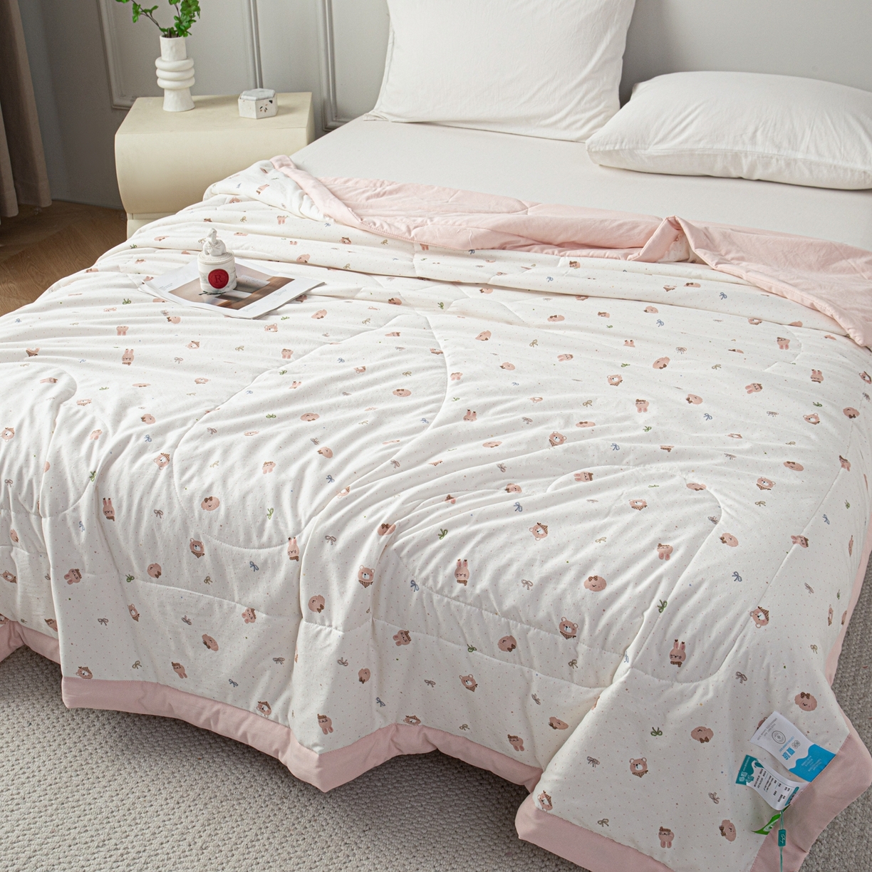 91家纺网 家纺一手货源 找家纺 亿莱鑫 2026新款时尚优棉夏被夏凉被空调被 童话世界