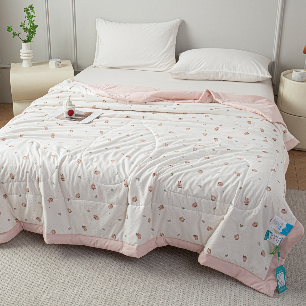 91家纺网 家纺一手货源 找家纺 亿莱鑫 2026新款时尚优棉夏被夏凉被空调被 童话世界