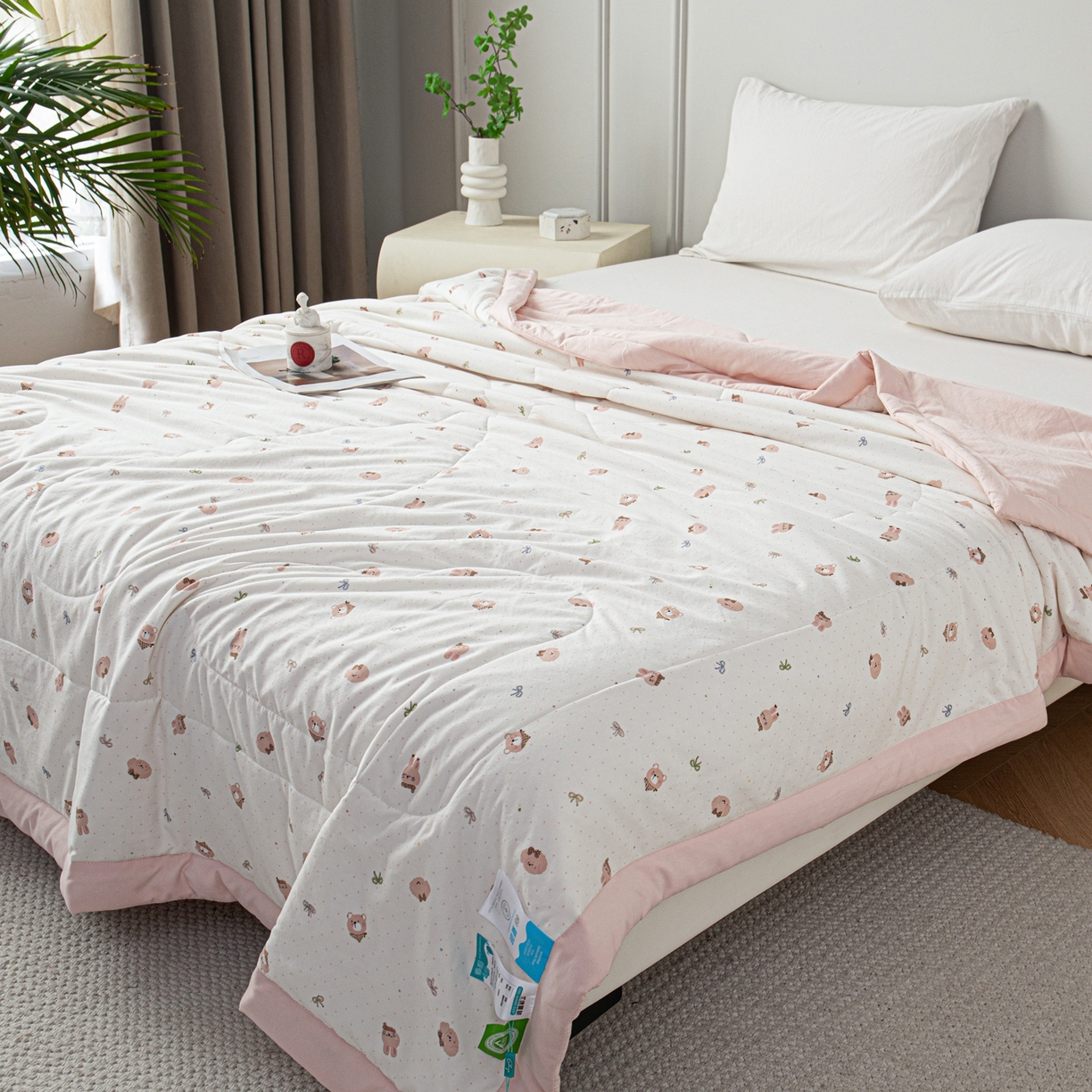 91家纺网 家纺一手货源 找家纺 亿莱鑫 2026新款时尚优棉夏被夏凉被空调被 童话世界