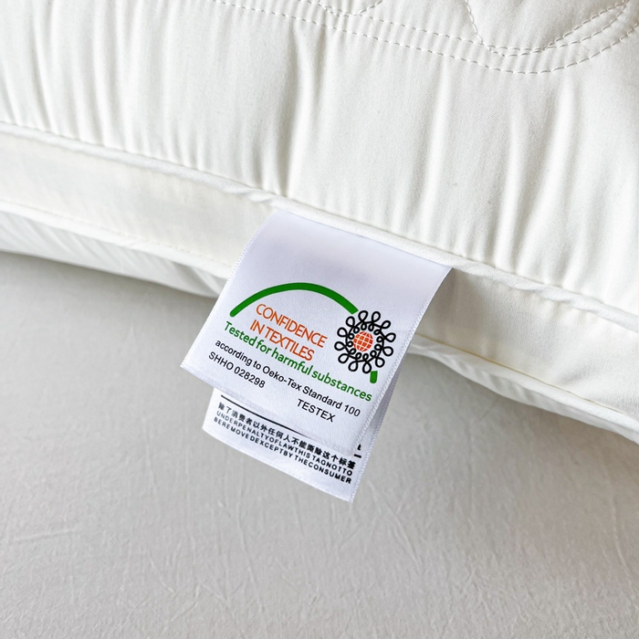 91家纺网 家纺一手货源 找家纺 浩宇家纺 2026新款小热艾枕头热熔枕枕芯单枕芯整张棉高弹不变形可水洗款6318 白色