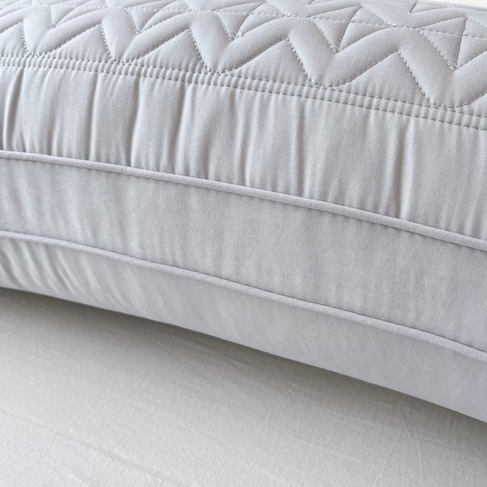 91家纺网 家纺一手货源 找家纺 浩宇家纺 2026新款小热艾枕头热熔枕枕芯单枕芯整张棉高弹不变形可水洗款6318 灰色