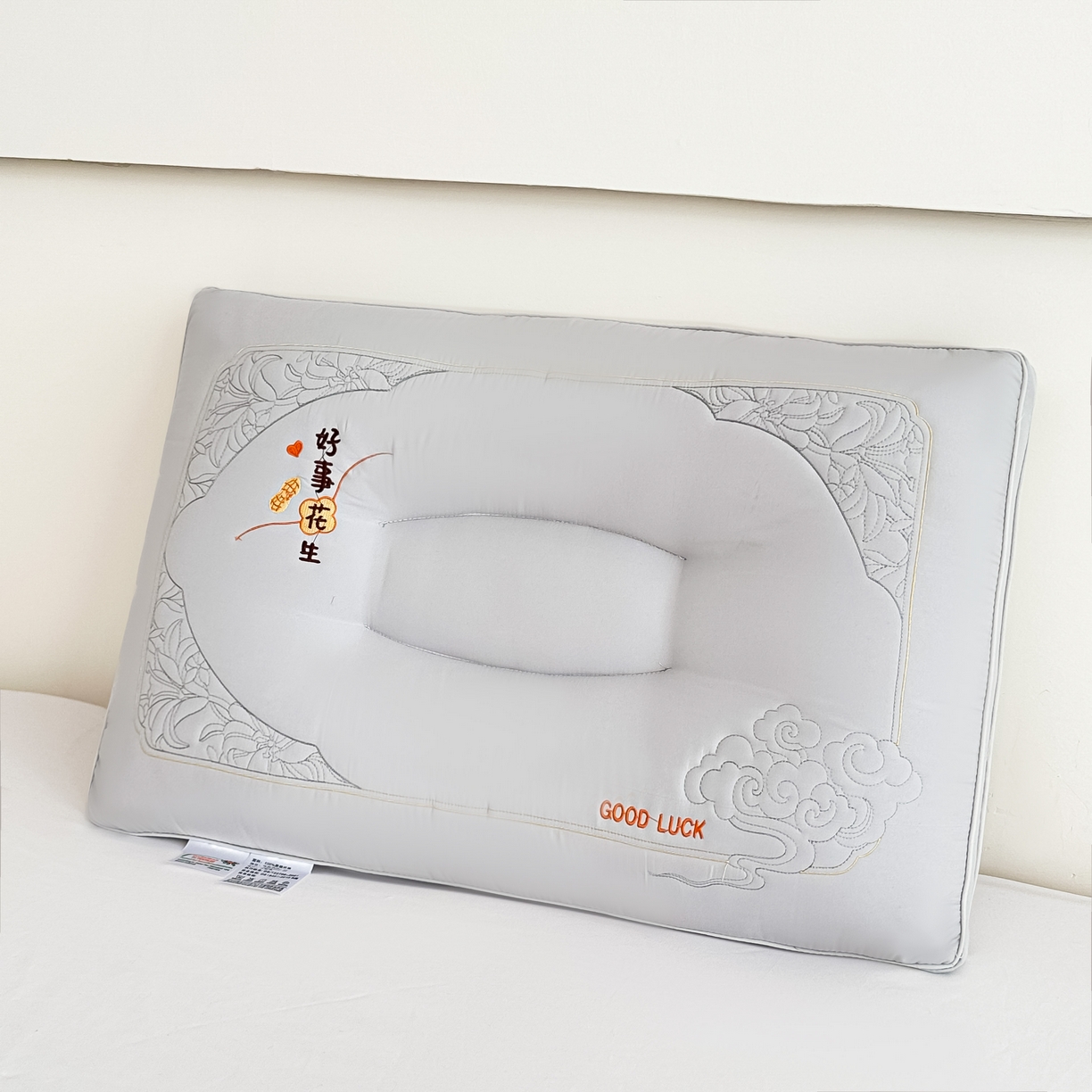 91家纺网 家纺一手货源 找家纺 （总）浩宇家纺 2026新款好事花生枕头枕芯成人家用舒适定型护颈枕助眠款6319