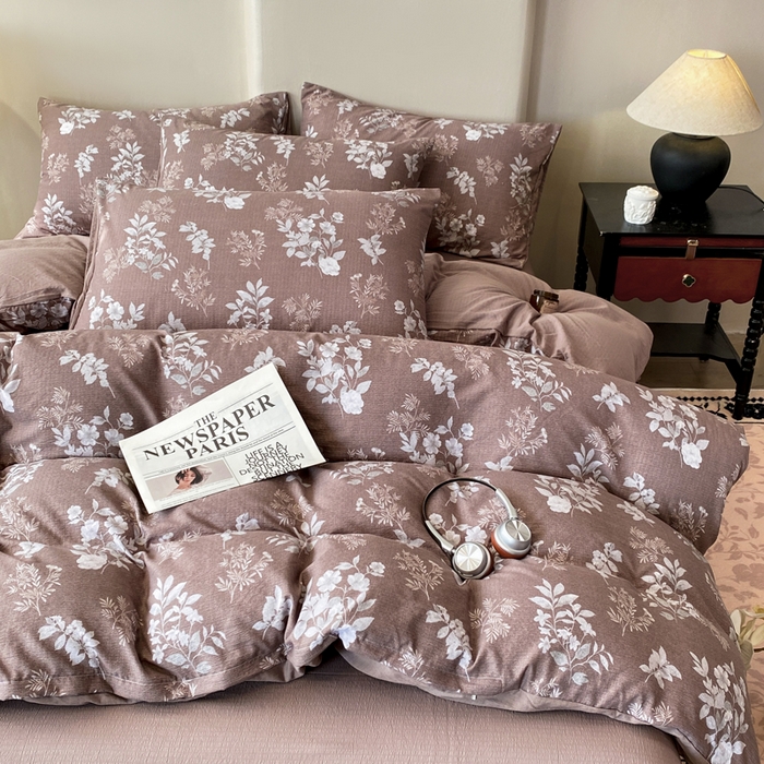 91家纺网 家纺一手货源 找家纺 （总）红日子纺织品 2026春夏云感复古+小清新皱皱纱四件套