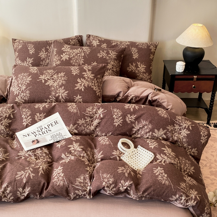 91家纺网 家纺一手货源 找家纺 （总）红日子纺织品 2026春夏云感复古+小清新皱皱纱四件套