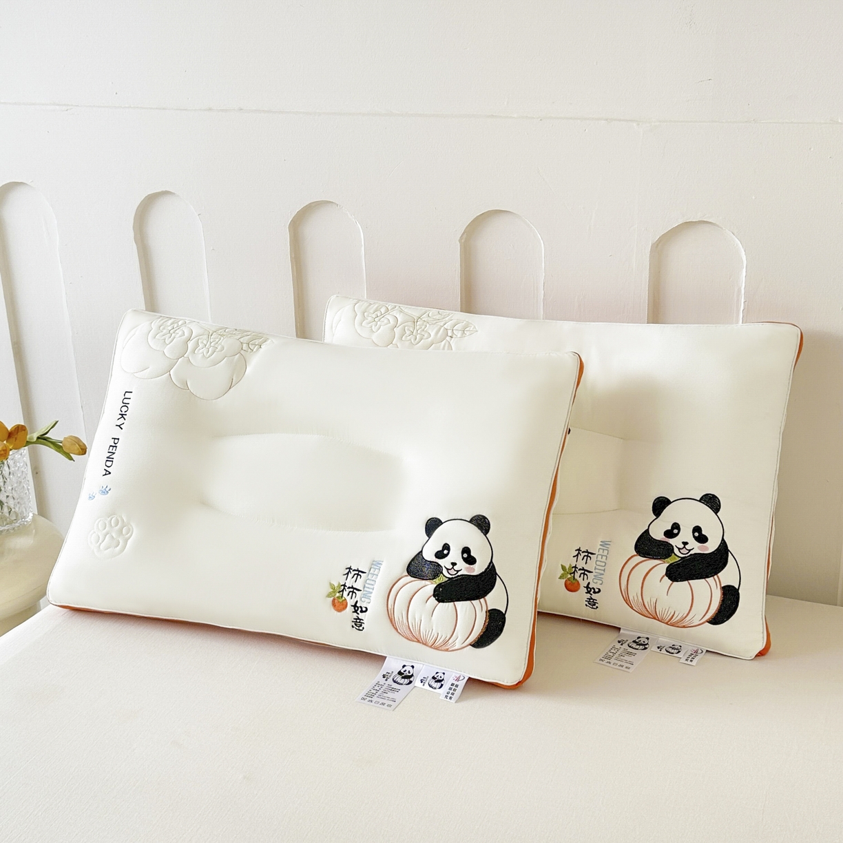 91家纺网 家纺一手货源 找家纺 （总）浩宇家纺 2026新款事事如意枕头枕芯儿童学生成人家用舒适定型护颈枕亲子款6320