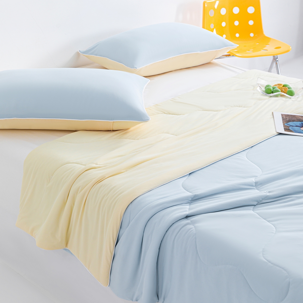 91家纺网 家纺一手货源 找家纺 （总）梵心家纺 2026新款凉感A类氨纶凉感丝夏被（10%氨纶）空调被大豆夏凉被