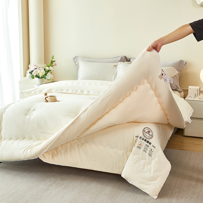 91家纺网 家纺一手货源 找家纺 （总）莱欧纳家纺 2026新款水洗棉大豆拉链式子母被