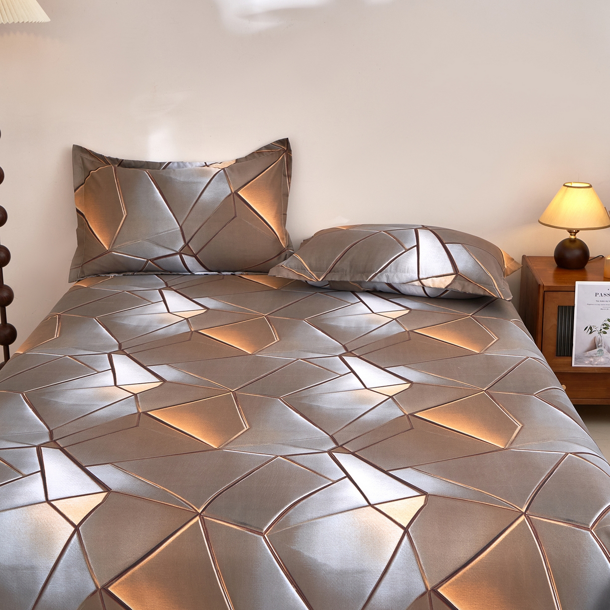 91家纺网 家纺一手货源 找家纺 馨乐家纺 2026新款亲肤舒适印花单床单 贝诺