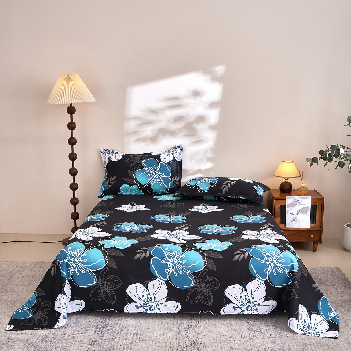 馨乐家纺 2026新款亲肤舒适印花单床单 芳华