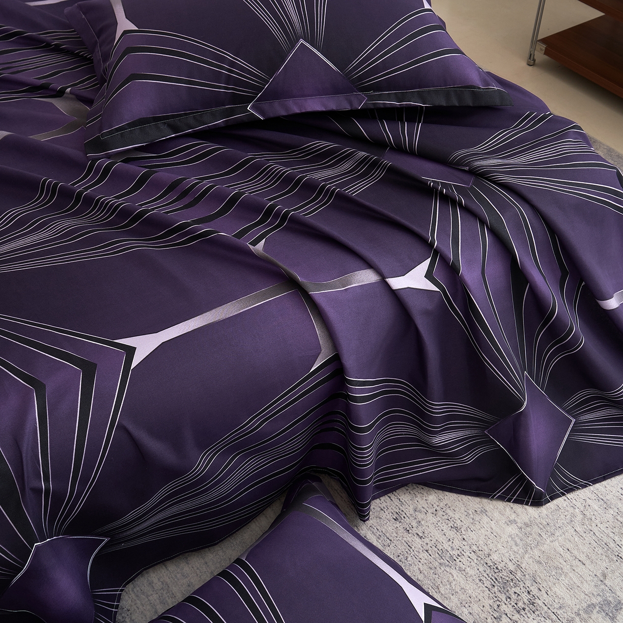 91家纺网 家纺一手货源 找家纺 馨乐家纺 2026新款亲肤舒适印花单床单 芷妍