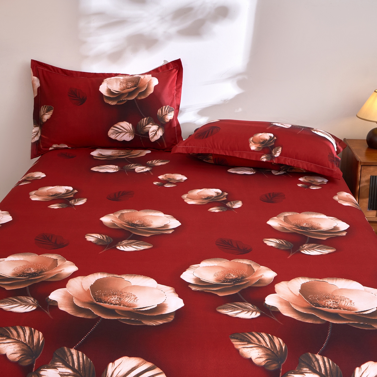 91家纺网 家纺一手货源 找家纺 馨乐家纺 2026新款亲肤舒适印花单床单 花雅图