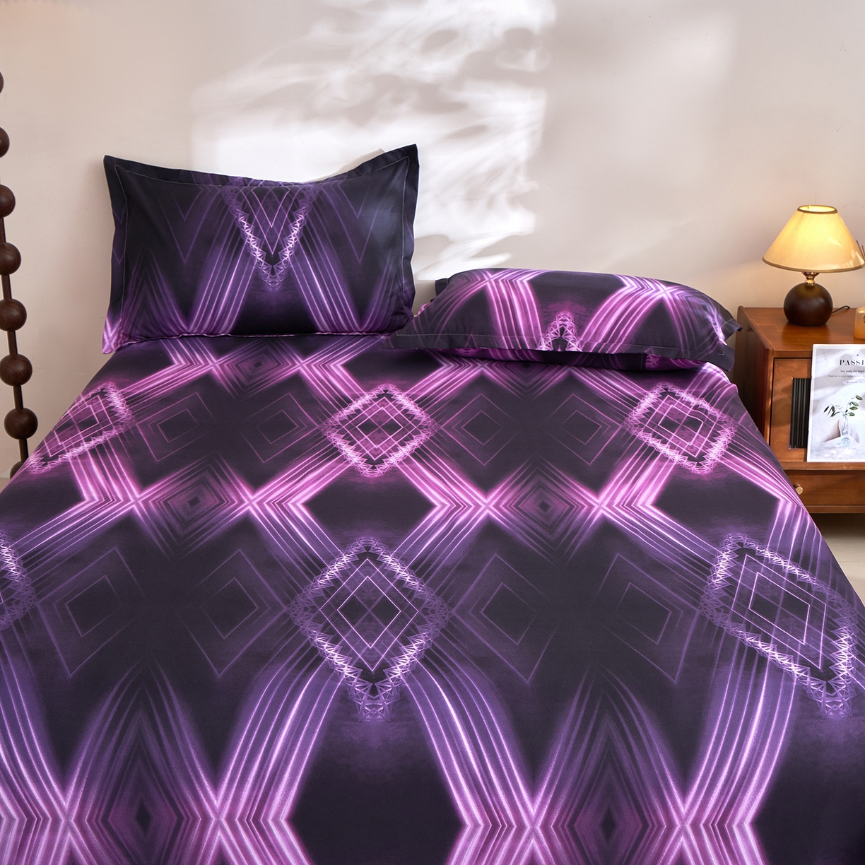 91家纺网 家纺一手货源 找家纺 馨乐家纺 2026新款亲肤舒适印花单床单 洛莉