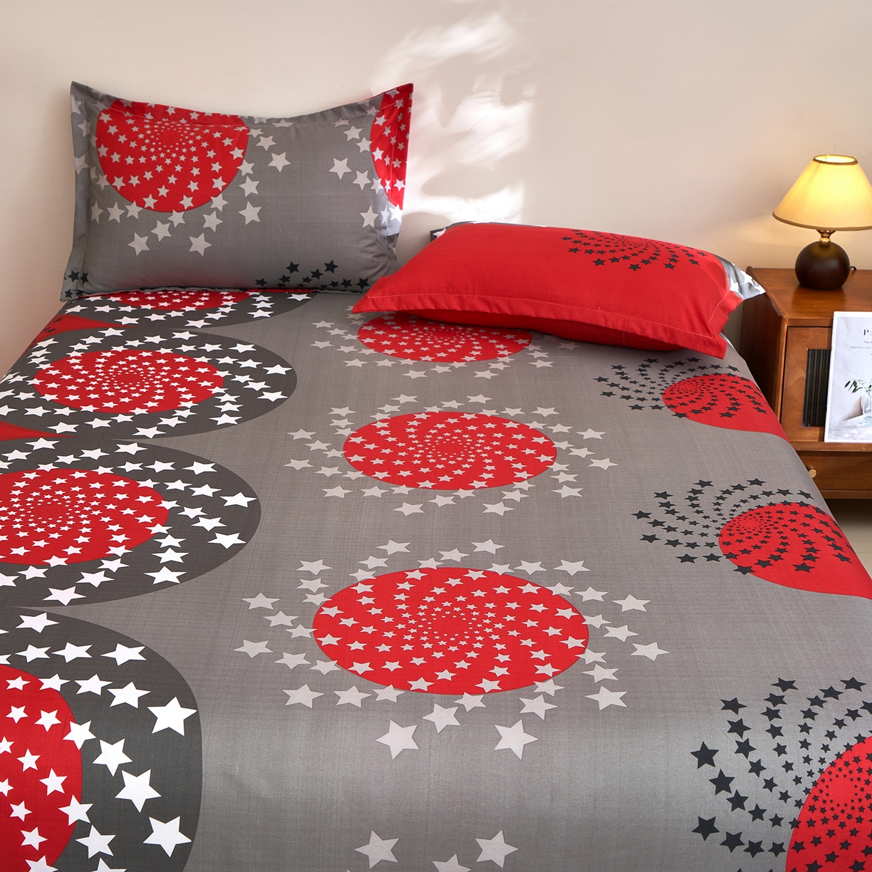 91家纺网 家纺一手货源 找家纺 馨乐家纺 2026新款亲肤舒适印花单床单 抒情