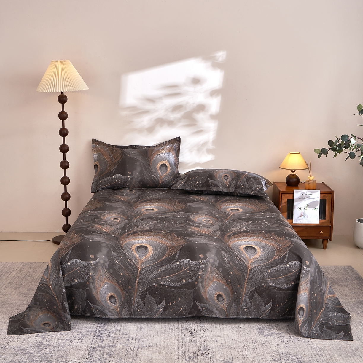 馨乐家纺 2026新款亲肤舒适印花单床单 云听若舞