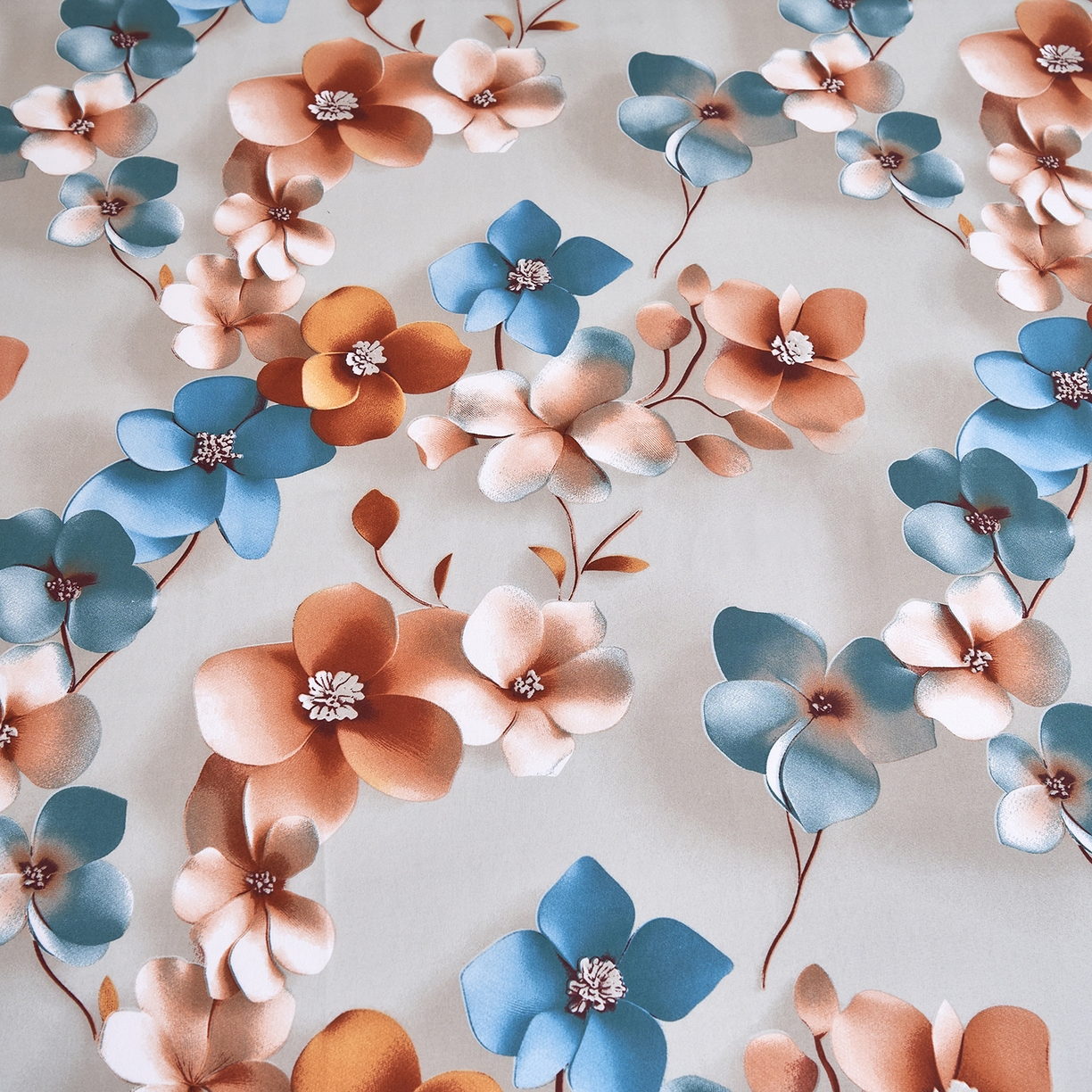 91家纺网 家纺一手货源 找家纺 馨乐家纺 2026新款亲肤舒适印花单床单 桔然之间