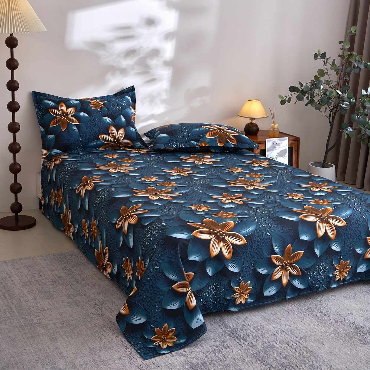 91家纺网 家纺一手货源 找家纺 馨乐家纺 2026新款亲肤舒适印花单床单 圆梦