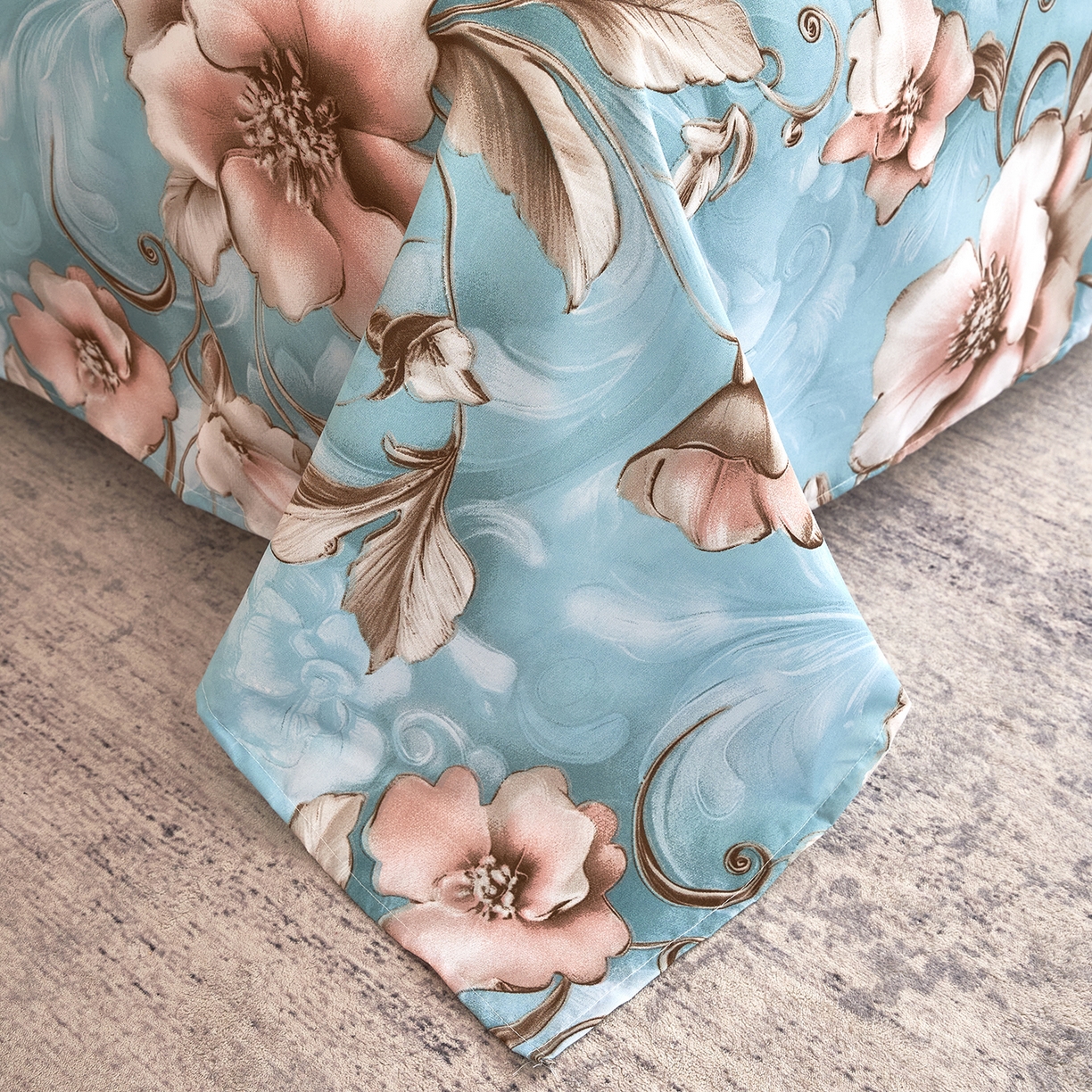 91家纺网 家纺一手货源 找家纺 馨乐家纺 2026新款亲肤舒适印花单床单 安妮