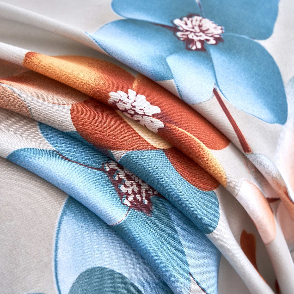 91家纺网 家纺一手货源 找家纺 馨乐家纺 2026新款亲肤舒适印花单床单 桔然之间