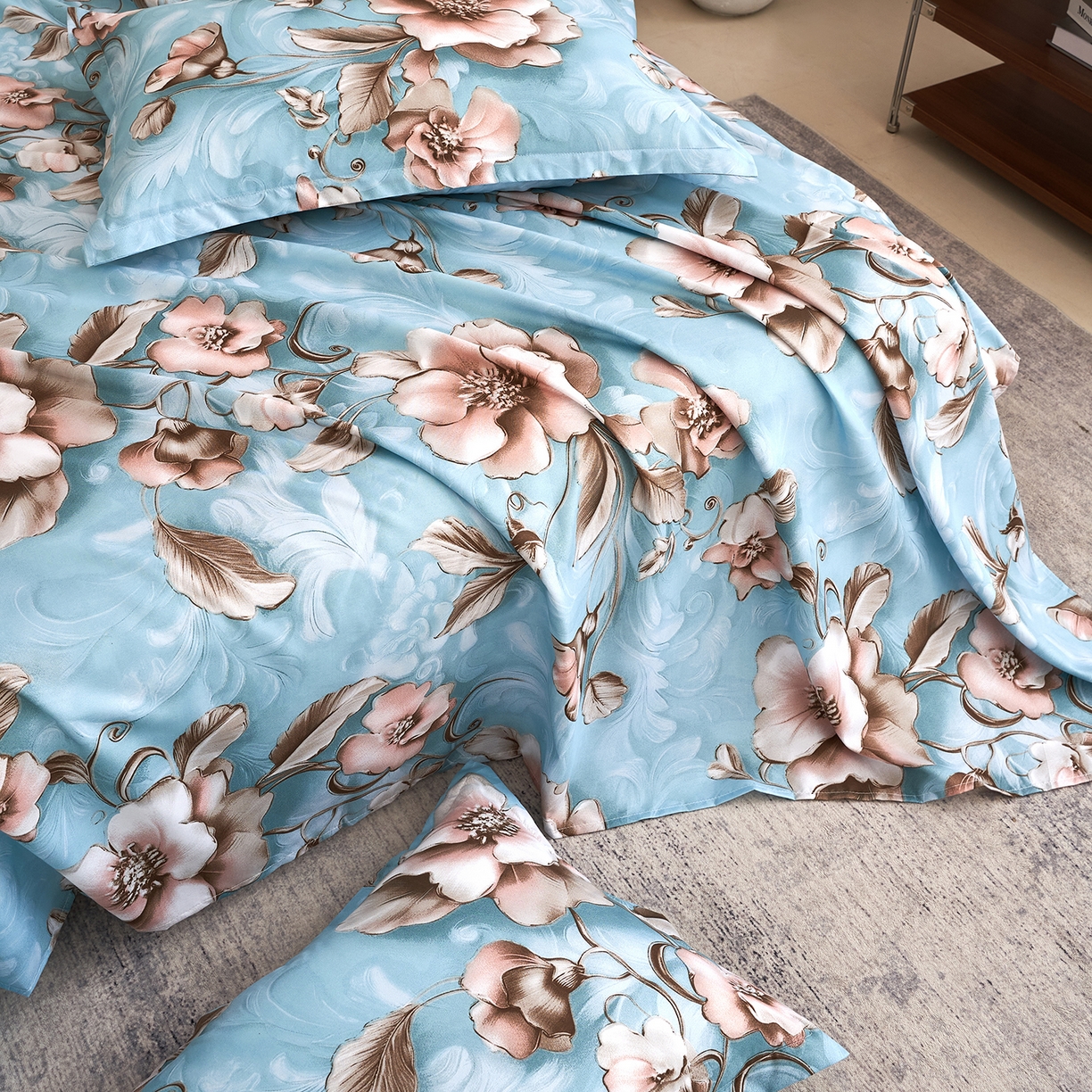 91家纺网 家纺一手货源 找家纺 馨乐家纺 2026新款亲肤舒适印花单床单 安妮