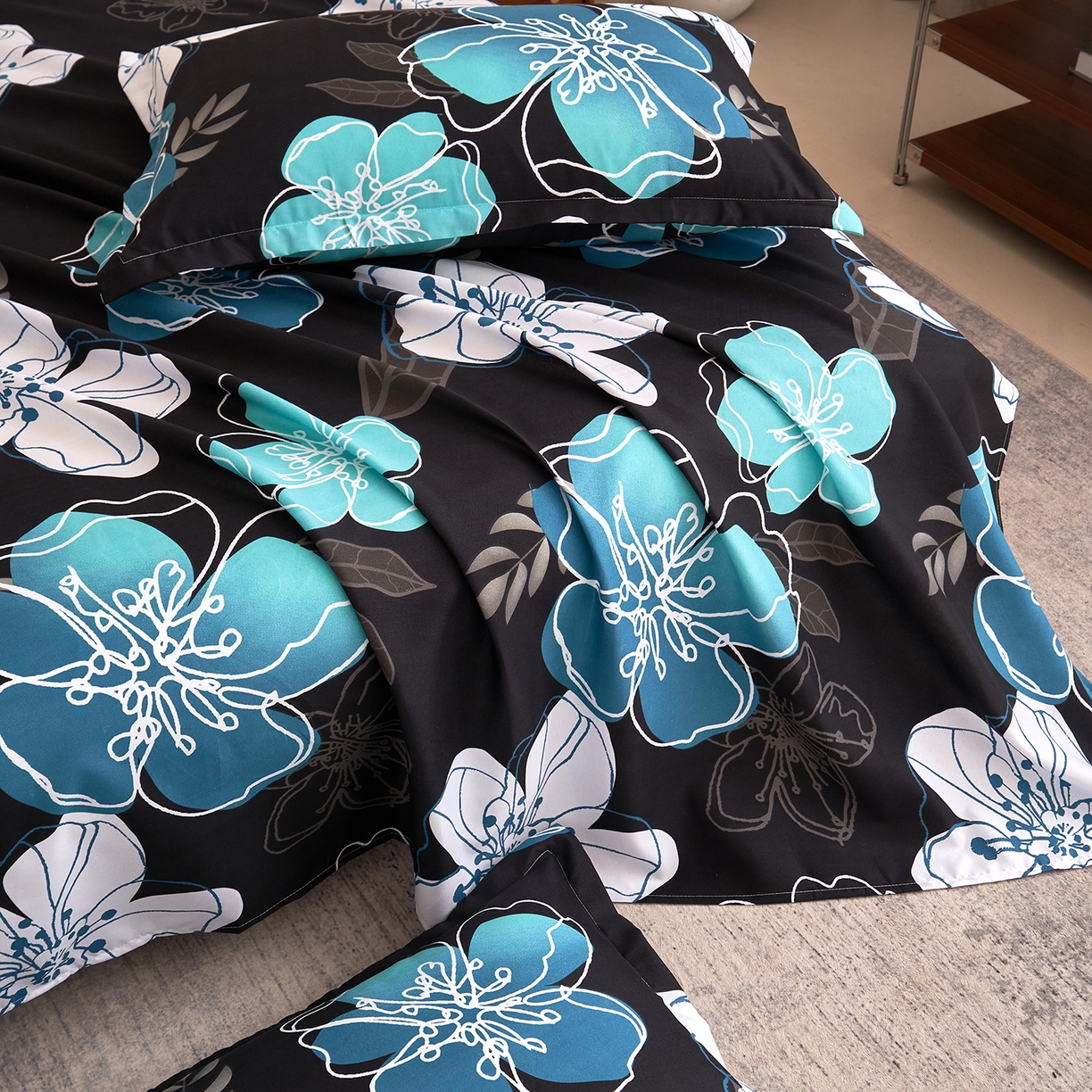 91家纺网 家纺一手货源 找家纺 馨乐家纺 2026新款亲肤舒适印花单床单 芳华