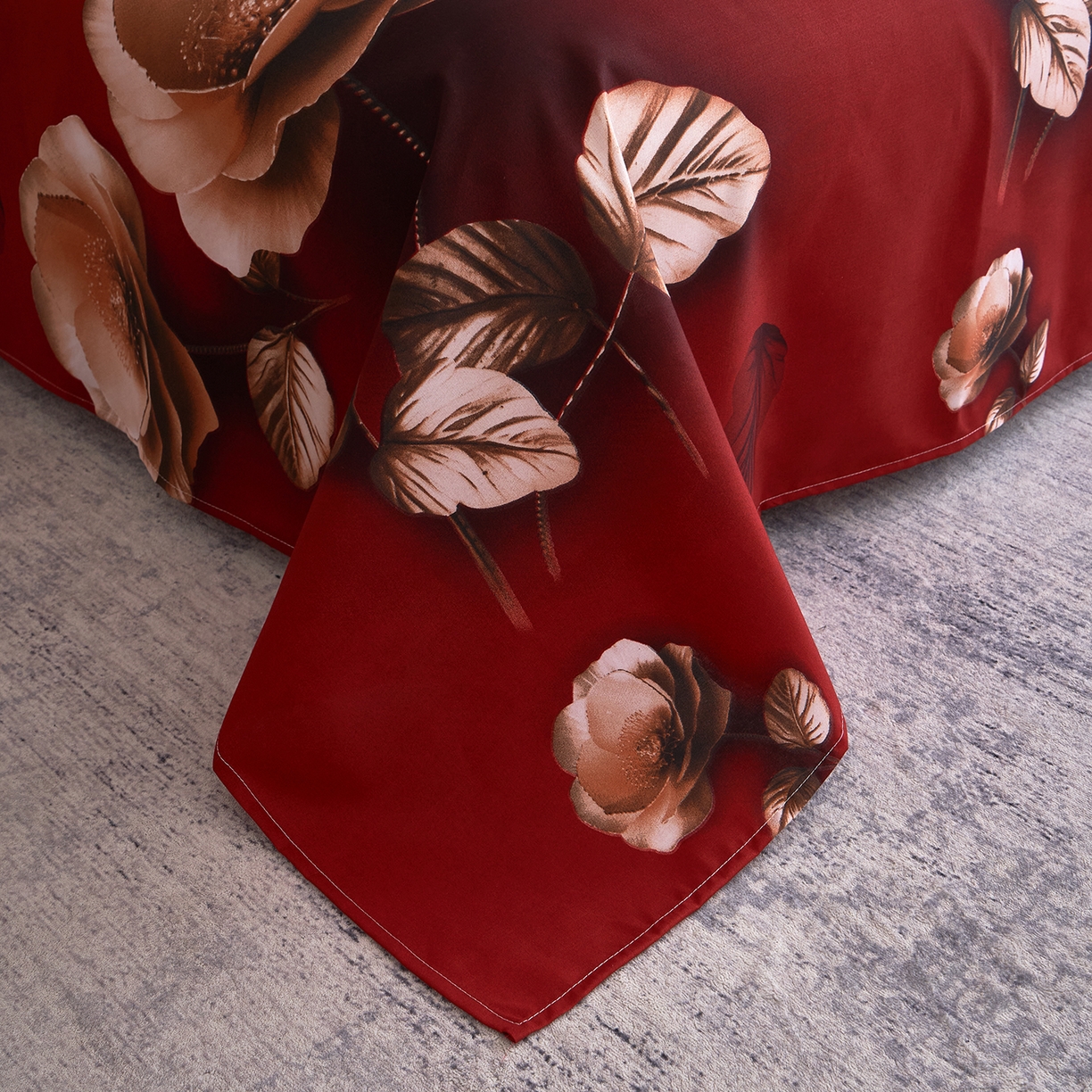 91家纺网 家纺一手货源 找家纺 馨乐家纺 2026新款亲肤舒适印花单床单 花雅图