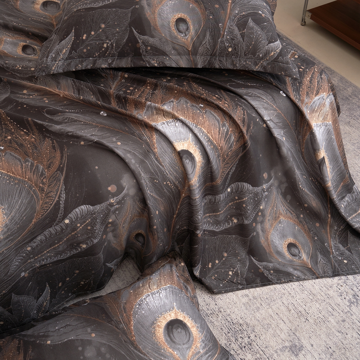 91家纺网 家纺一手货源 找家纺 馨乐家纺 2026新款亲肤舒适印花单床单 云听若舞