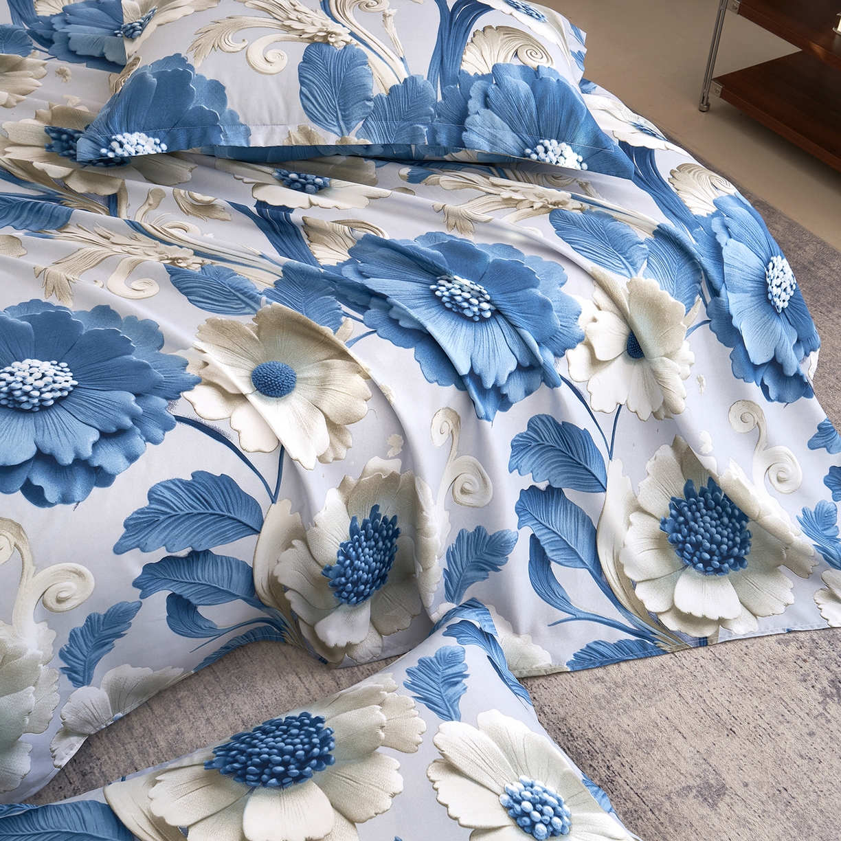 91家纺网 家纺一手货源 找家纺 馨乐家纺 2026新款亲肤舒适印花单床单 沐光