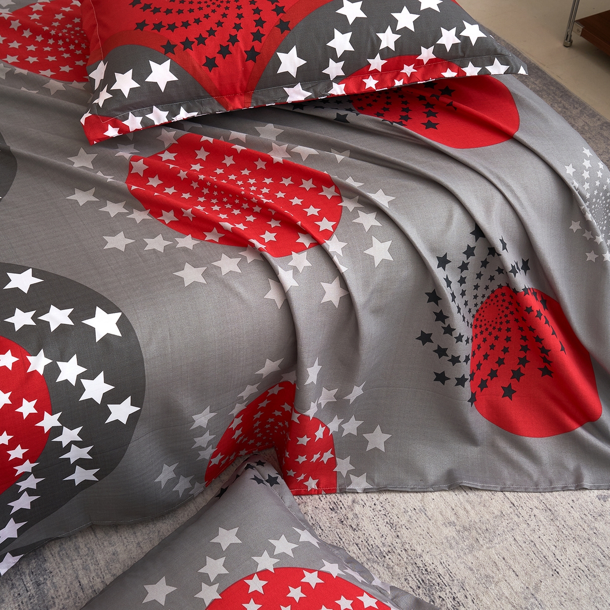 91家纺网 家纺一手货源 找家纺 馨乐家纺 2026新款亲肤舒适印花单床单 抒情