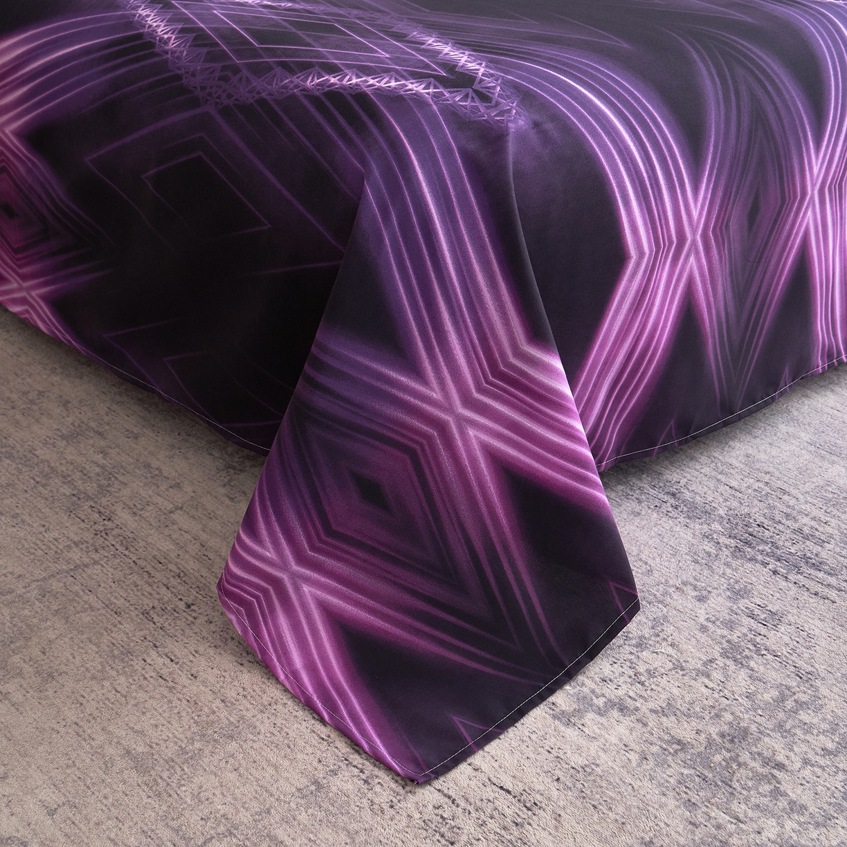 91家纺网 家纺一手货源 找家纺 馨乐家纺 2026新款亲肤舒适印花单床单 洛莉