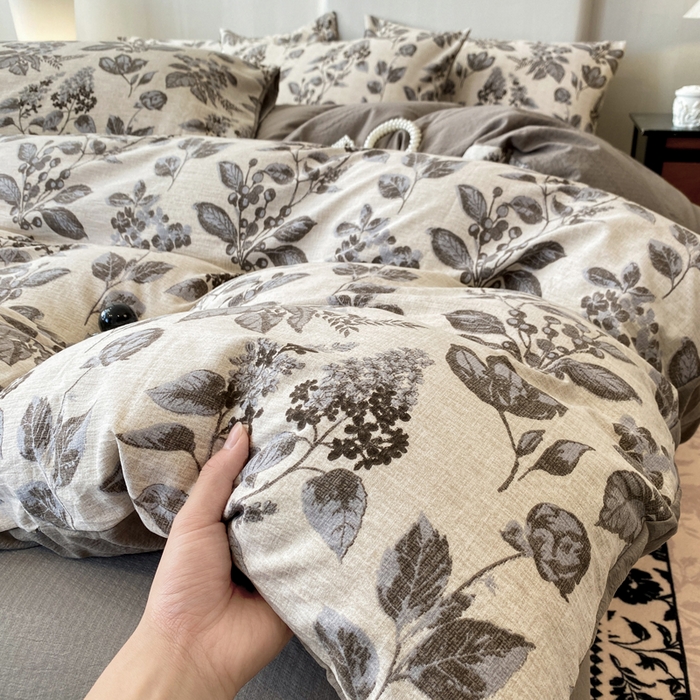 91家纺网 家纺一手货源 找家纺 红日子纺织品 2026春夏云感复古+小清新皱皱纱四件套 花都-卡