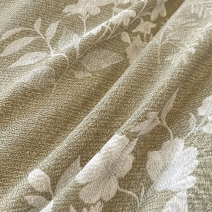 91家纺网 家纺一手货源 找家纺 红日子纺织品 2026春夏云感复古+小清新皱皱纱四件套 锦绣-绿