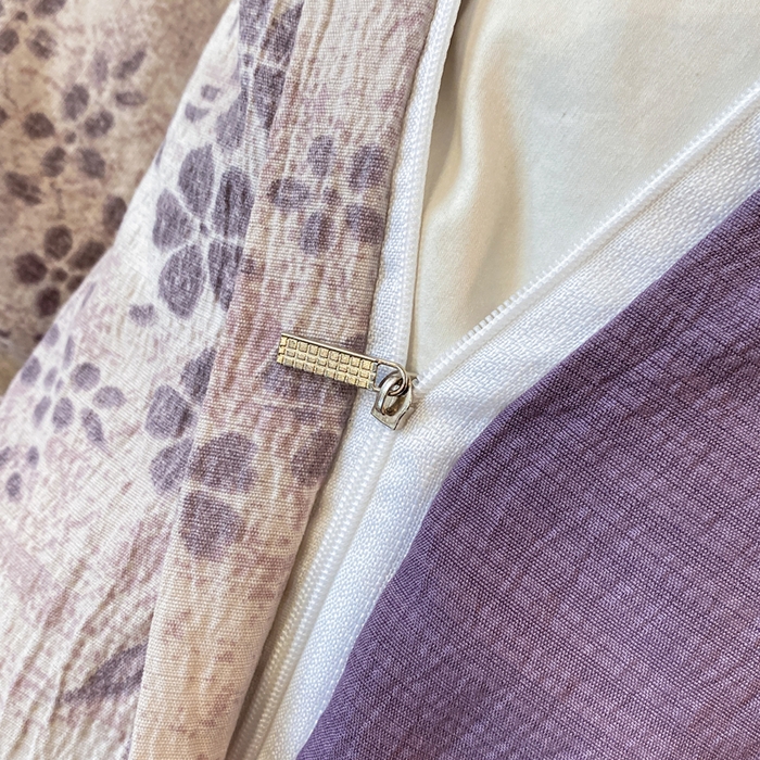 91家纺网 家纺一手货源 找家纺 红日子纺织品 2026春夏云感复古+小清新皱皱纱四件套 兰亭-紫