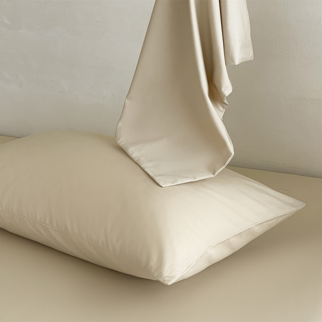 91家纺网 家纺一手货源 找家纺 （总）三味舒屋 2026新款初色系列全棉水洗棉系列单品枕套